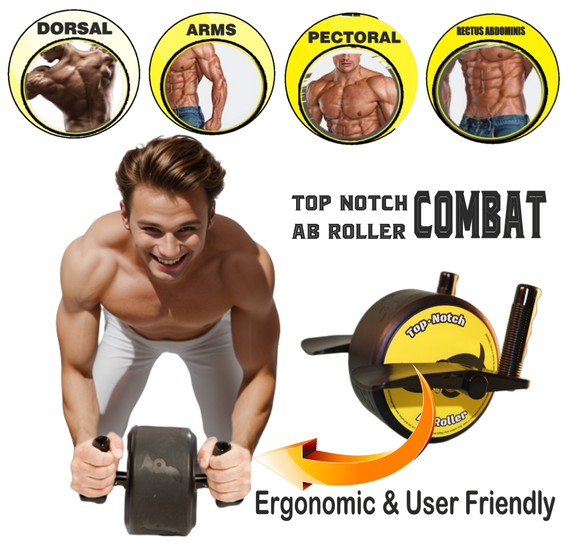 Top Notch Ab Roller Combat - Mad Owl Fitness Gear
